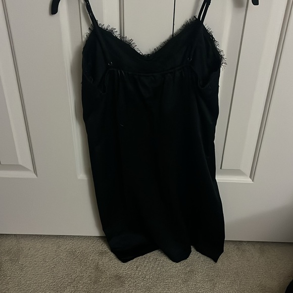 Black silk dress - Picture 2 of 2